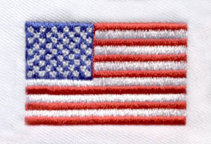 Flag_4 embroidery digitizing sample
