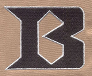 Letter_1 embroidery digitizing sample