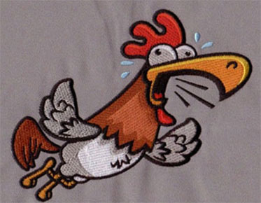 embroidery digitizing images chicken